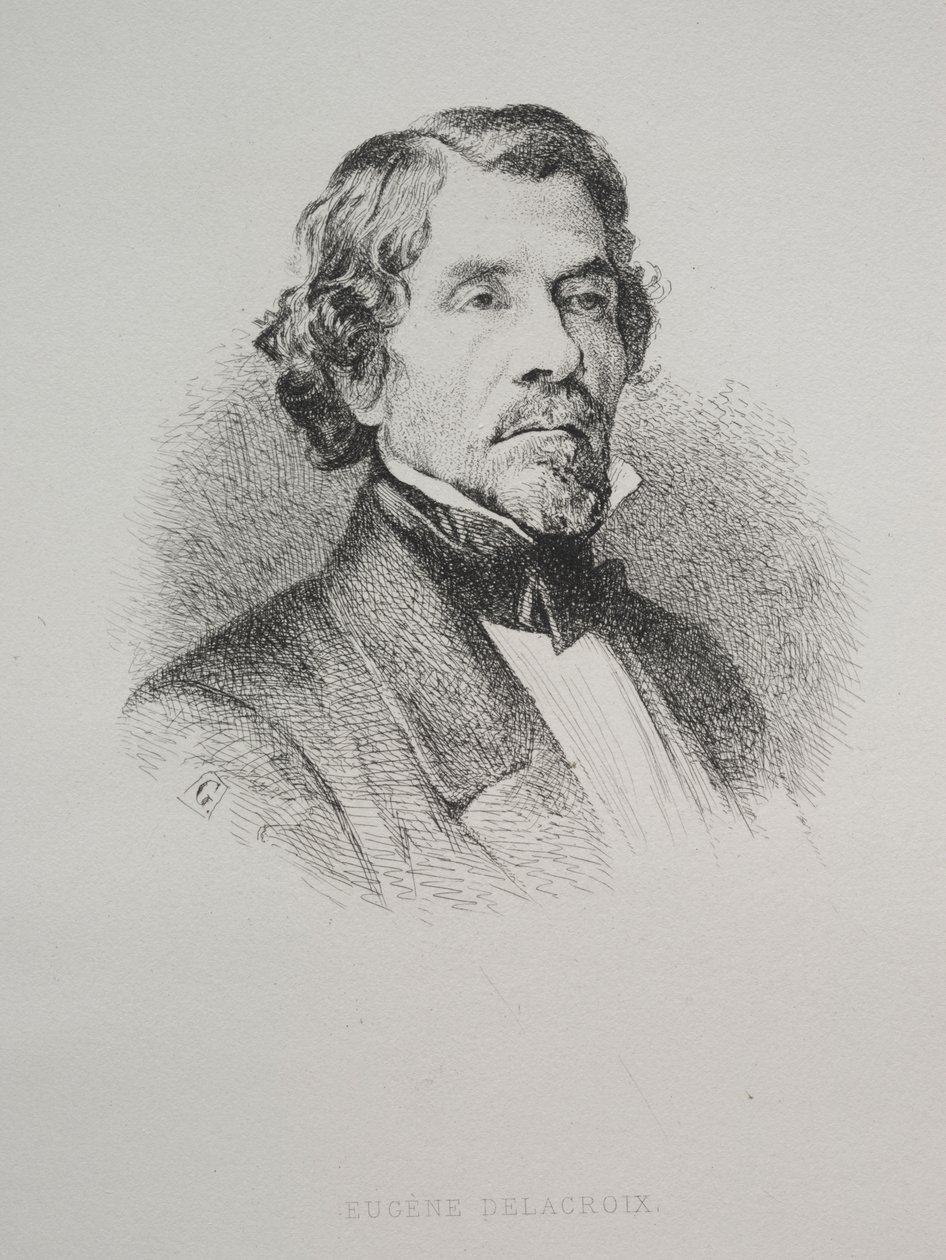 Eugène Delacroix door Unknown artist