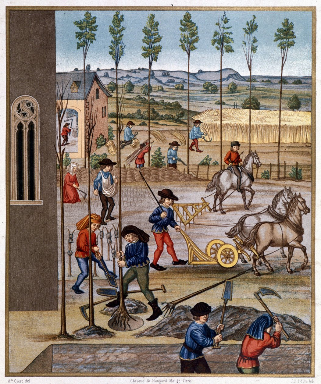 Veldwerk - Miniatuur door Unknown artist