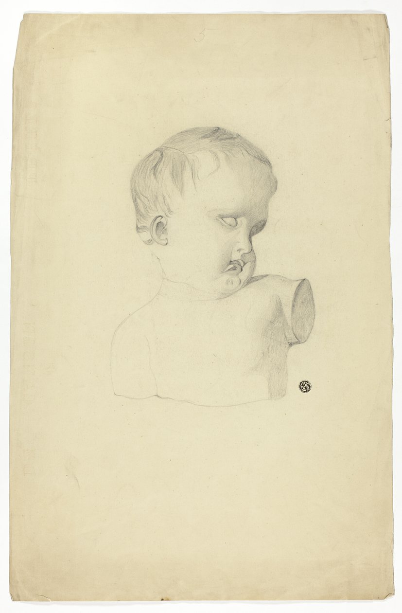 Fragment van buste van kind door Unknown artist