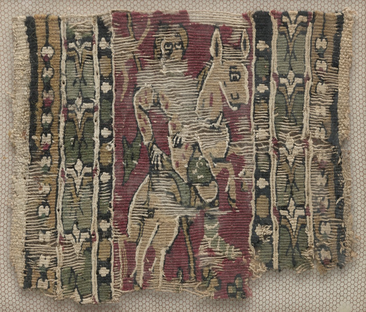 Fragment van een Clavus met Man te Paard door Unknown artist