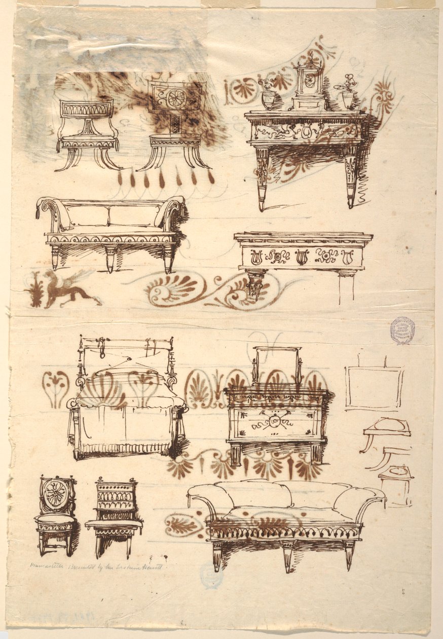 Meubelontwerpen door Unknown artist