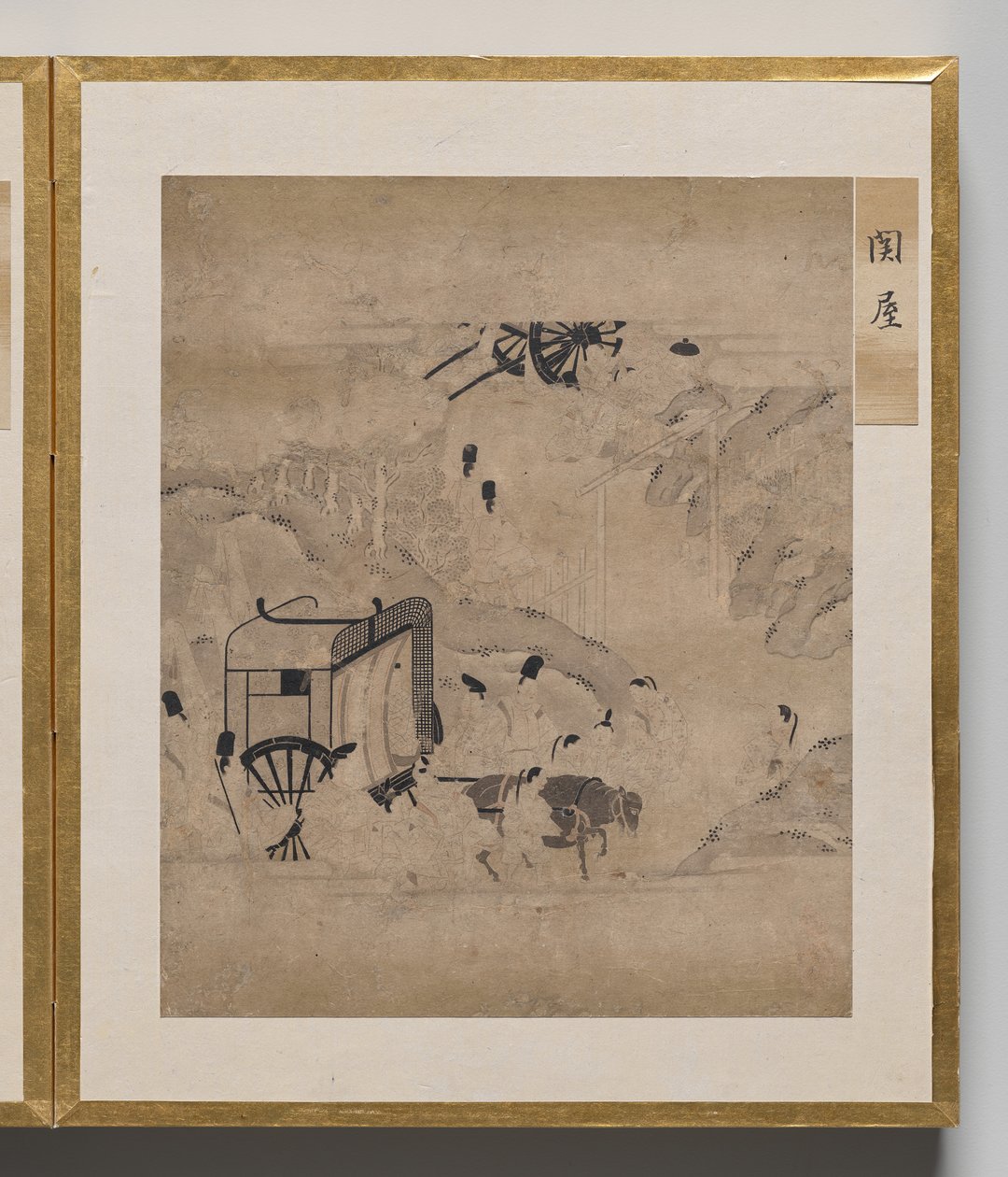 Poorthuis uit Album van Illustraties voor het Verhaal van Genji door Unknown artist