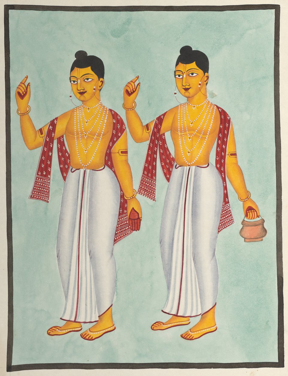 Gaur en Nitai door Unknown artist