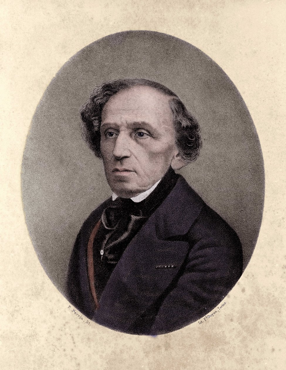 Giacomo Meyerbeer (1791-1864), Duitse componist door Unknown artist