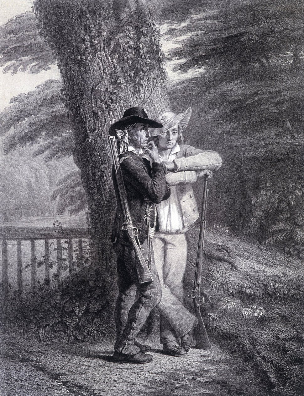 God en de Koning: twee soldaten uit de Vendée in actie door Unknown artist