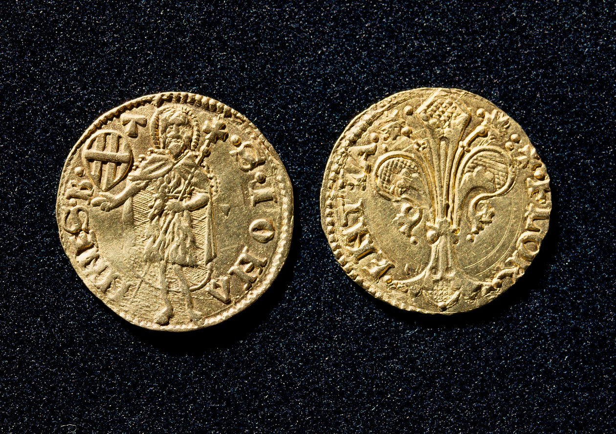 Gouden gulden. 1250-1300 Museo Nazionale del Bargello Florence door Unknown artist