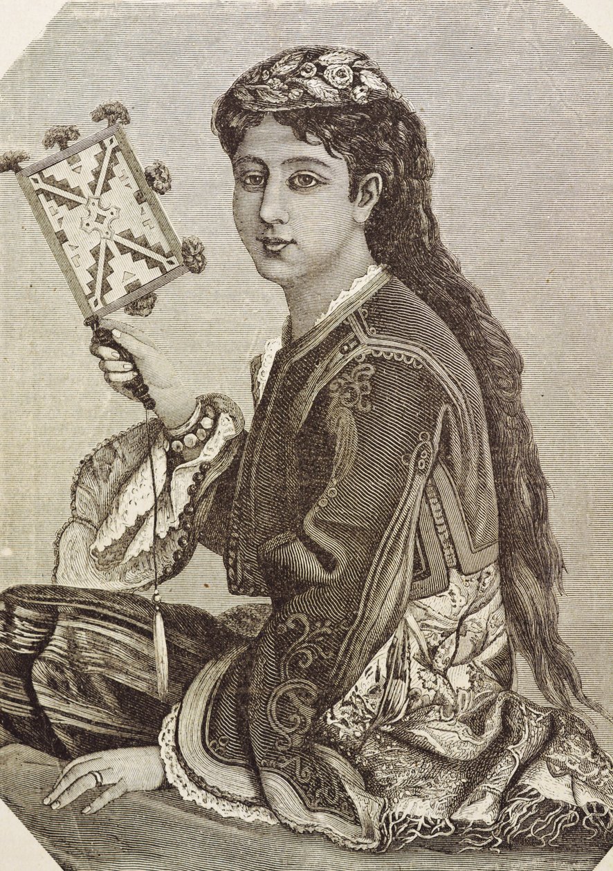 Griekenland (19e eeuw). Maatschappij. Jonge Griek. 1879. Gravure door Unknown artist