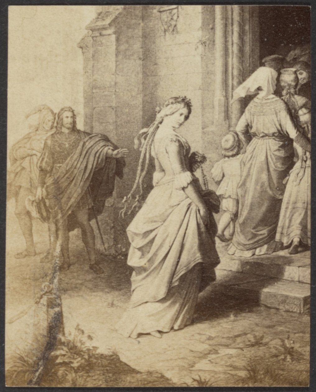 Gretchen (Faust) door W.V. Kaulbach door Unknown artist