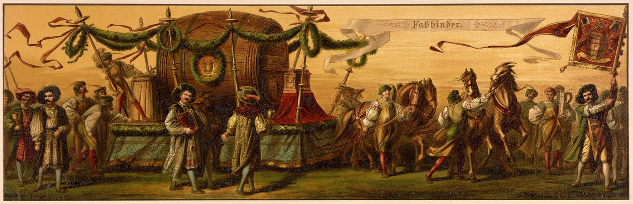 Hans Makarts processie van de stad Wenen door Unknown artist