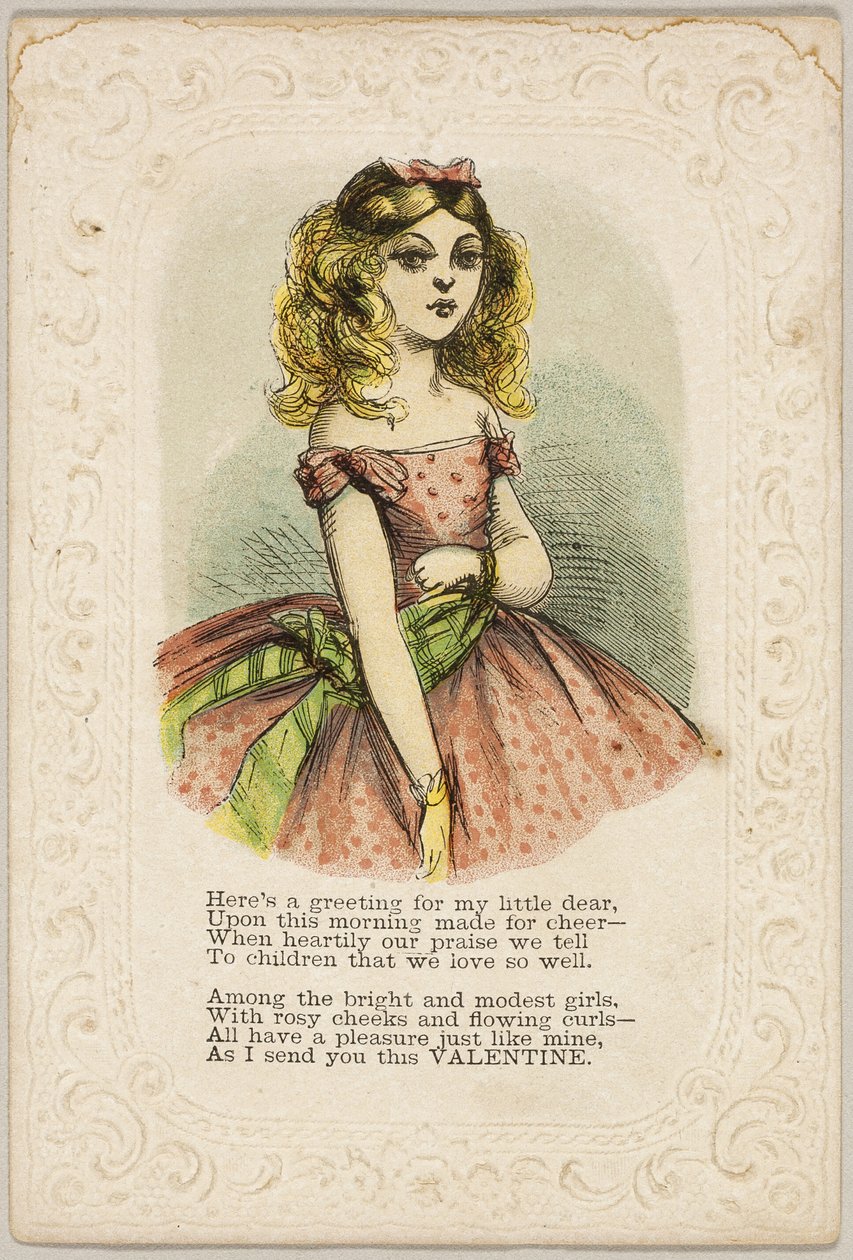Hier is een groet voor mijn kleine schat (valentijn) door Unknown artist
