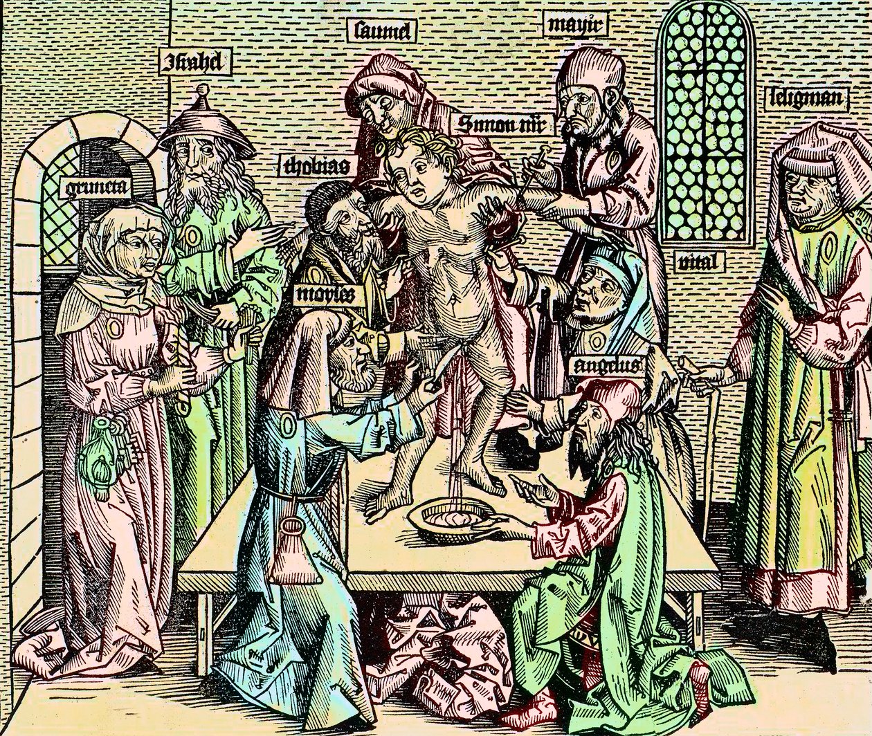Geschiedenis van het Jodendom - Martelaarschap van Simon in Trente door Unknown artist