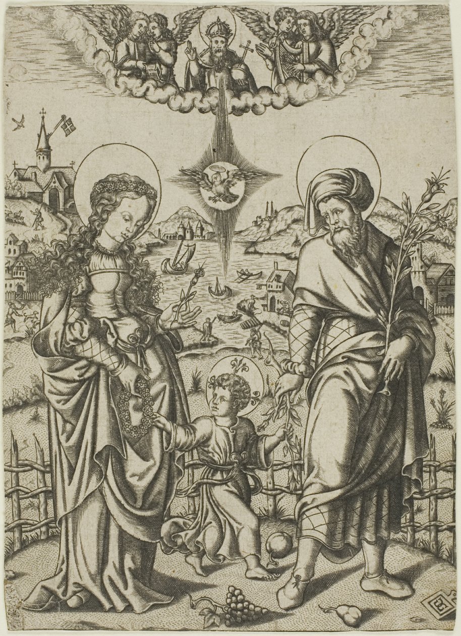 Heilige Familie door Unknown artist