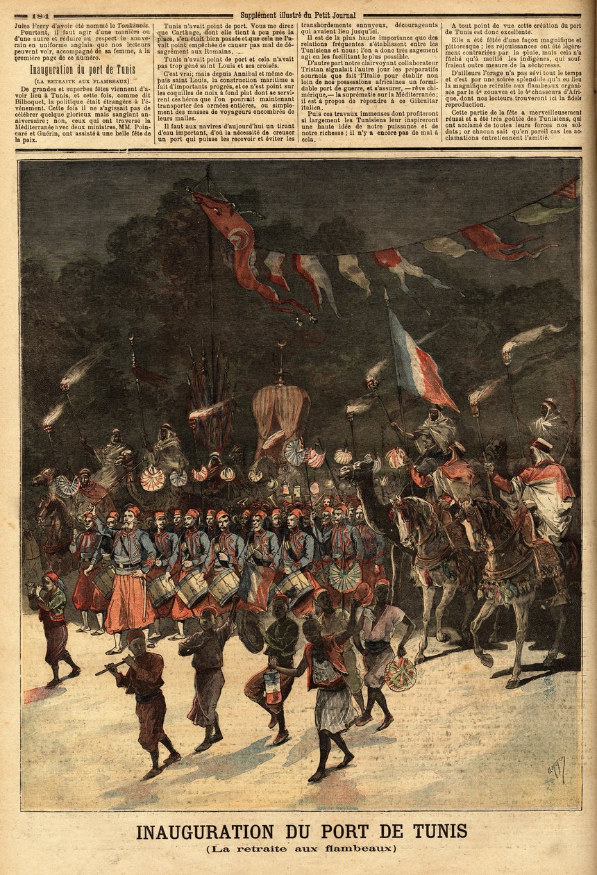 Inhuldiging van de haven van Tunis door Unknown artist