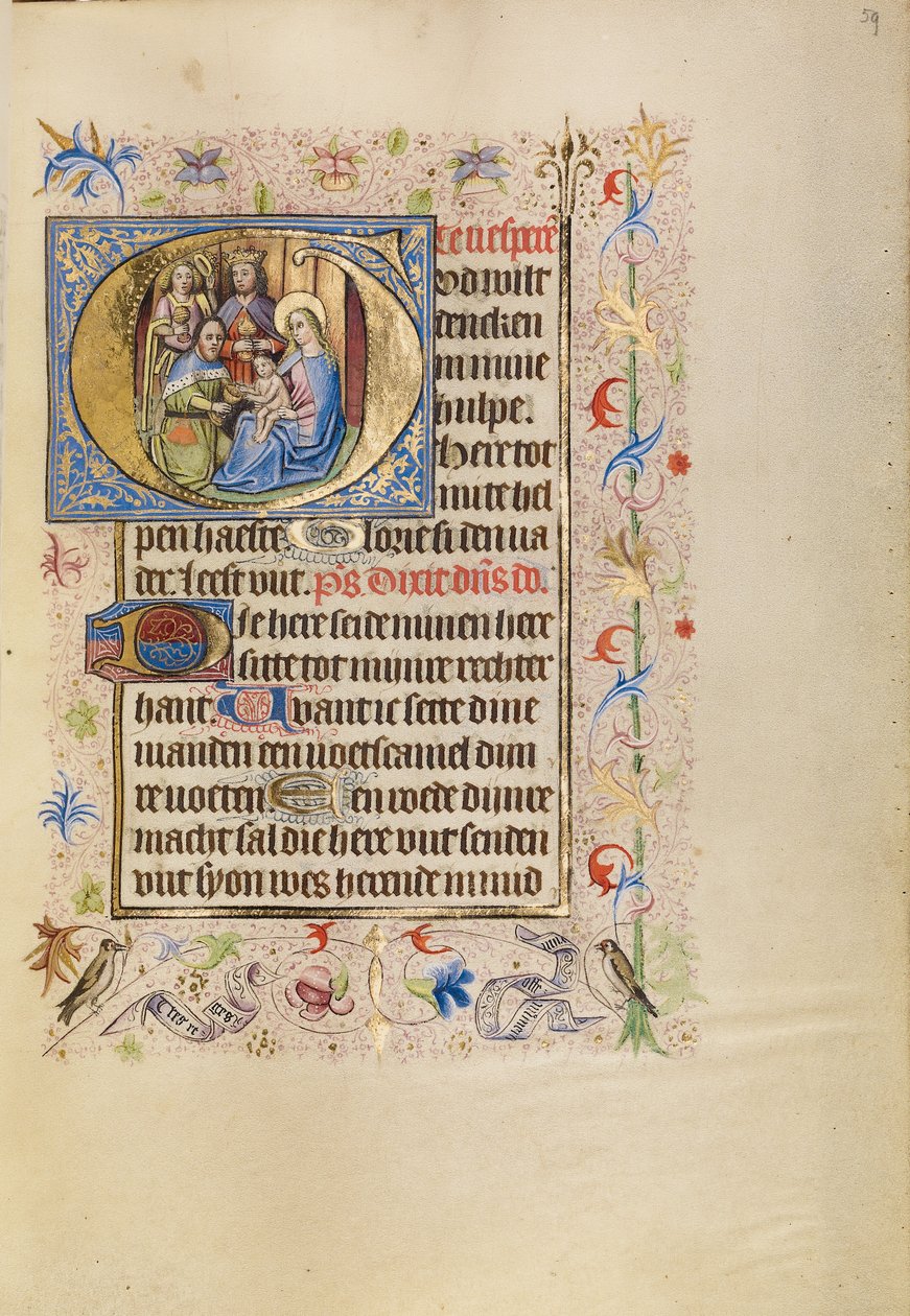 Begin G: De aanbidding van de Wijzen door Unknown artist