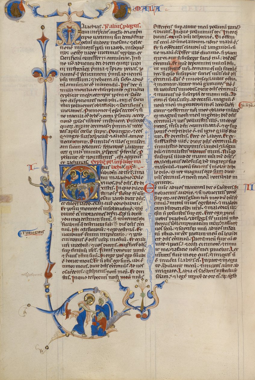 Beginletter O: Bisschoppen en monniken door Unknown artist