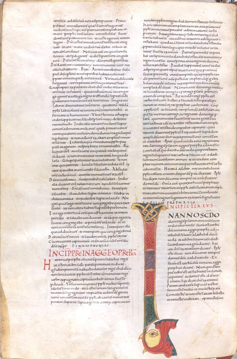 Eerste deel van het boek van de profeet Haggai door Unknown artist