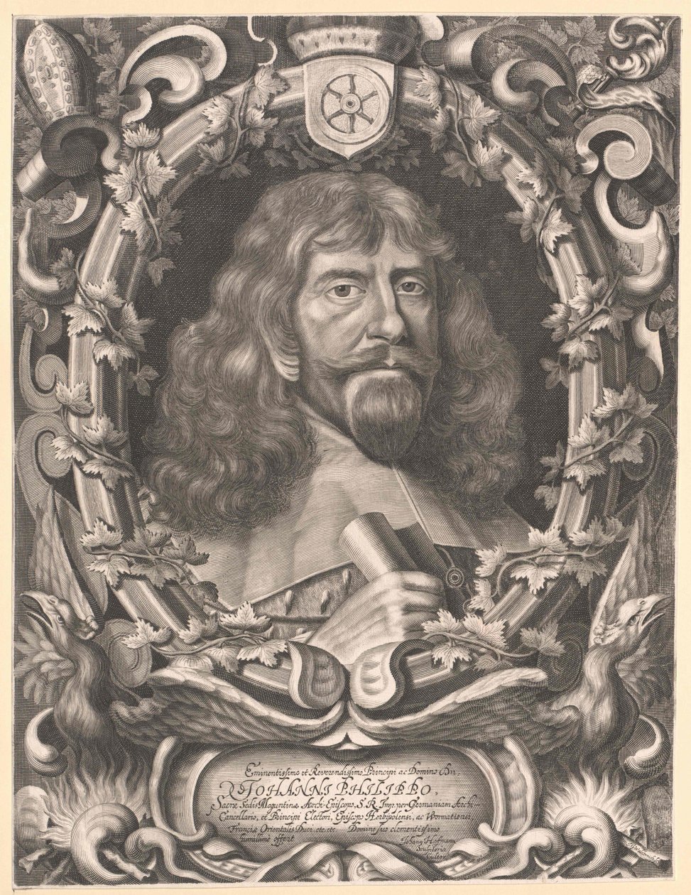 Johann Philipp von Schönborn (prent) door Unknown artist
