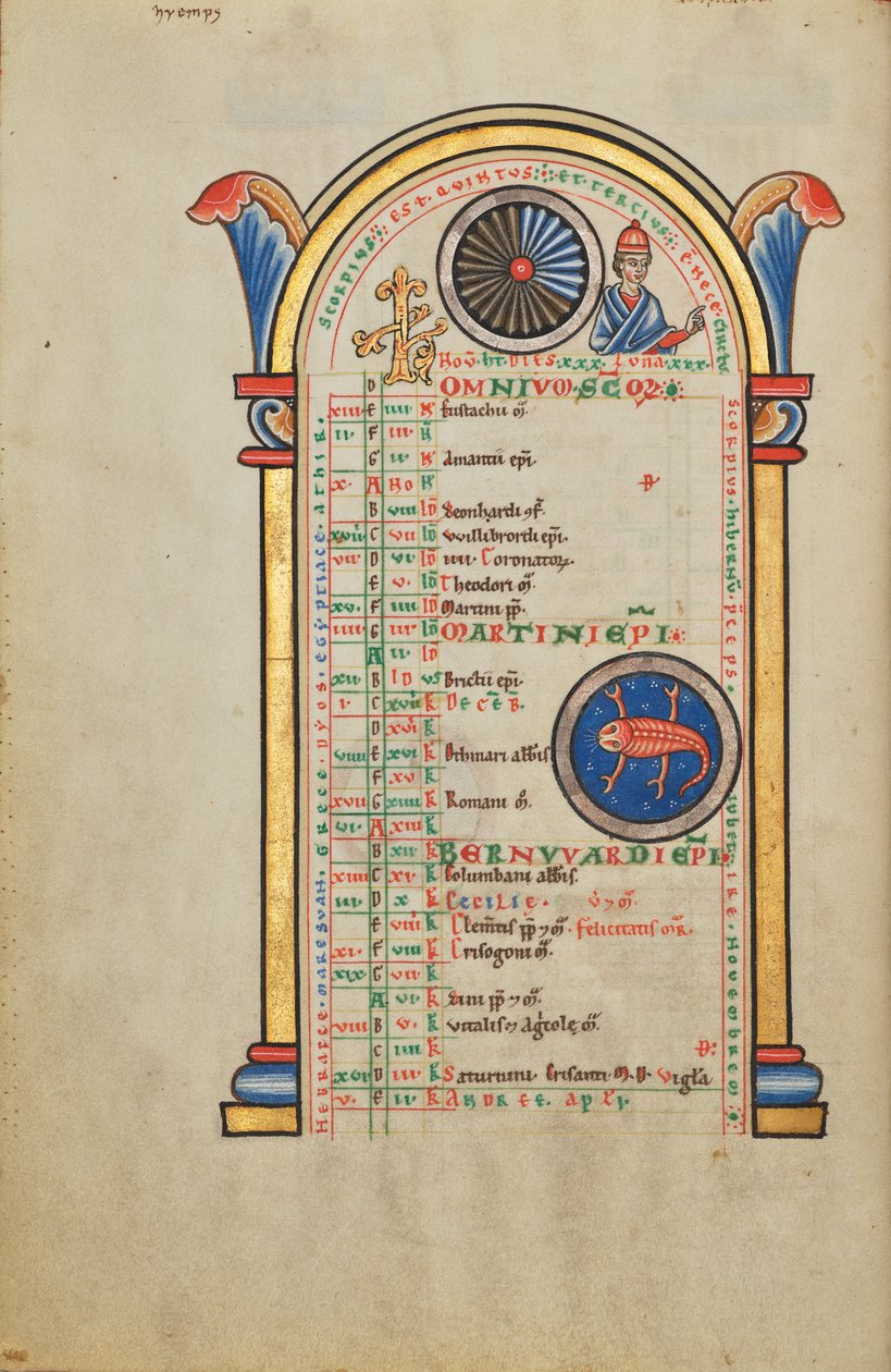 Jupiter (); Dierenriemteken Schorpioen door Unknown artist