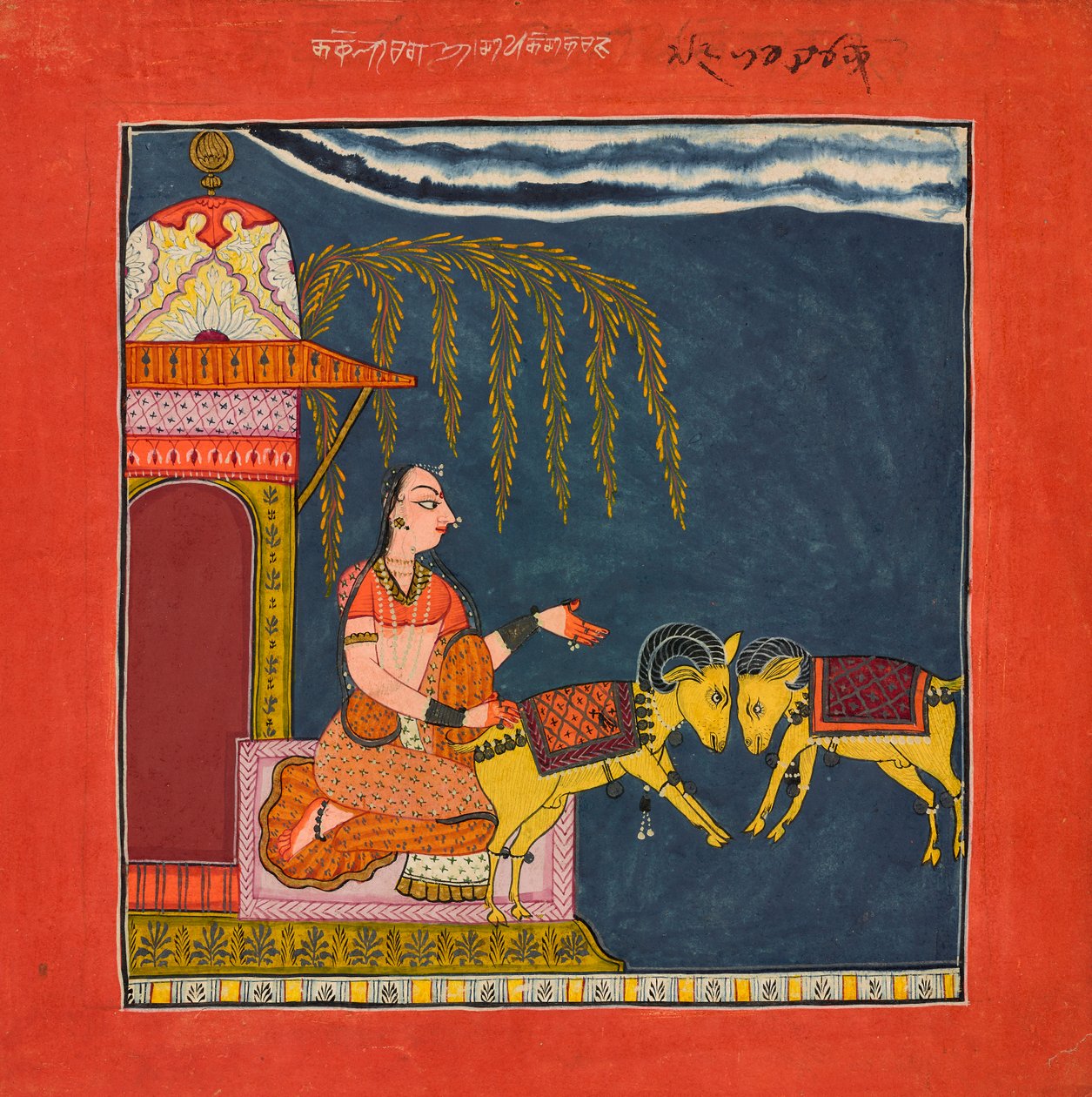 Kaccheli Ragini, uit een Ragamala door Unknown artist