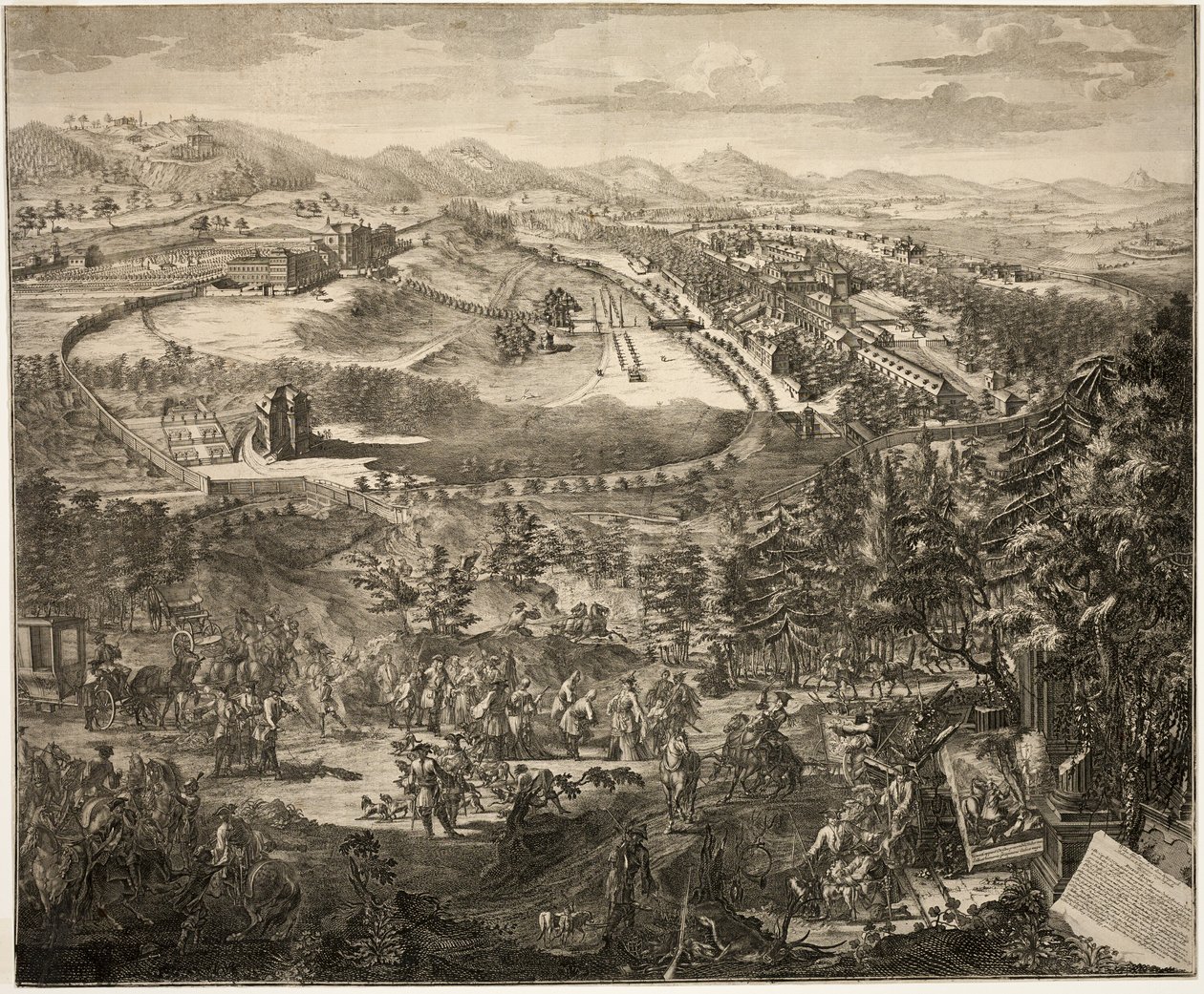 Kuks Baden, Bohemen door Unknown artist
