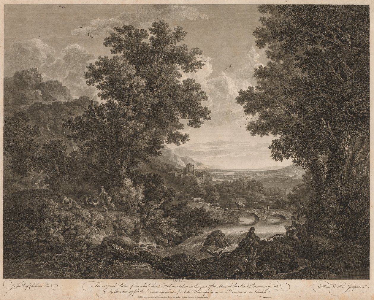 Landschap door Unknown artist