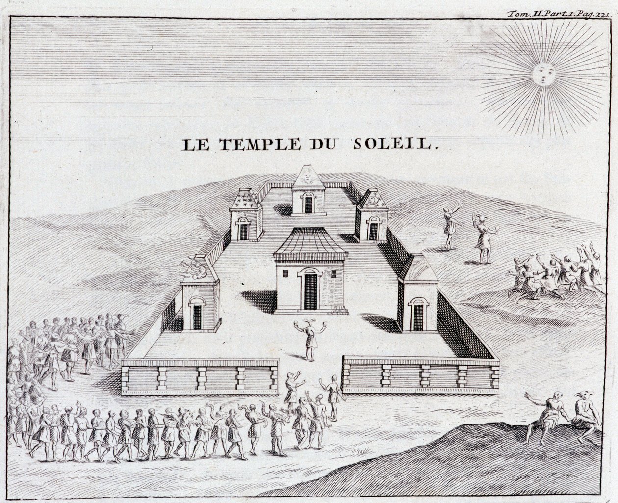 De Tempel van de Zon - in "Journey historique de l