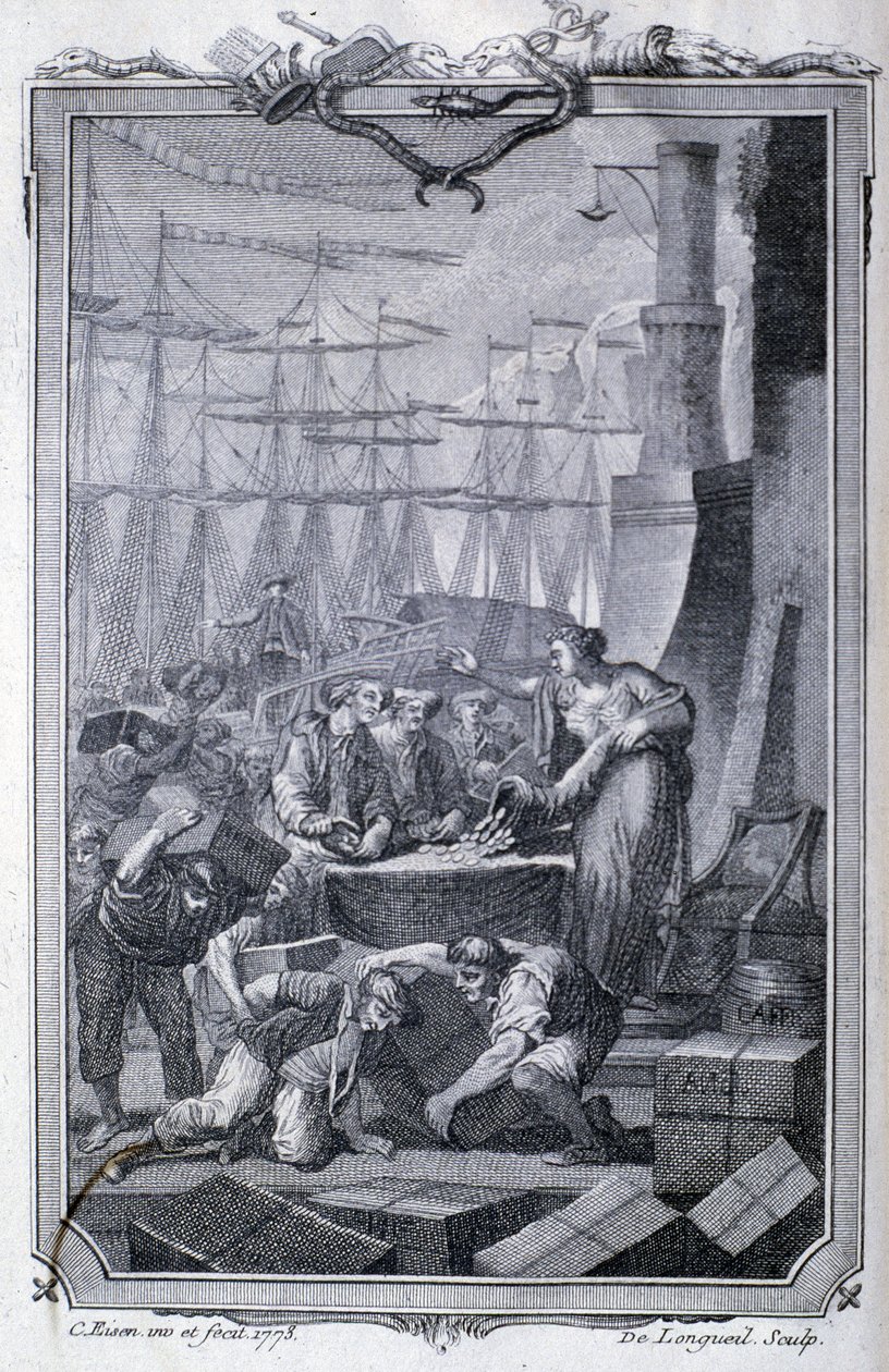 De handel met de koloniën (inclusief koffie) - in 