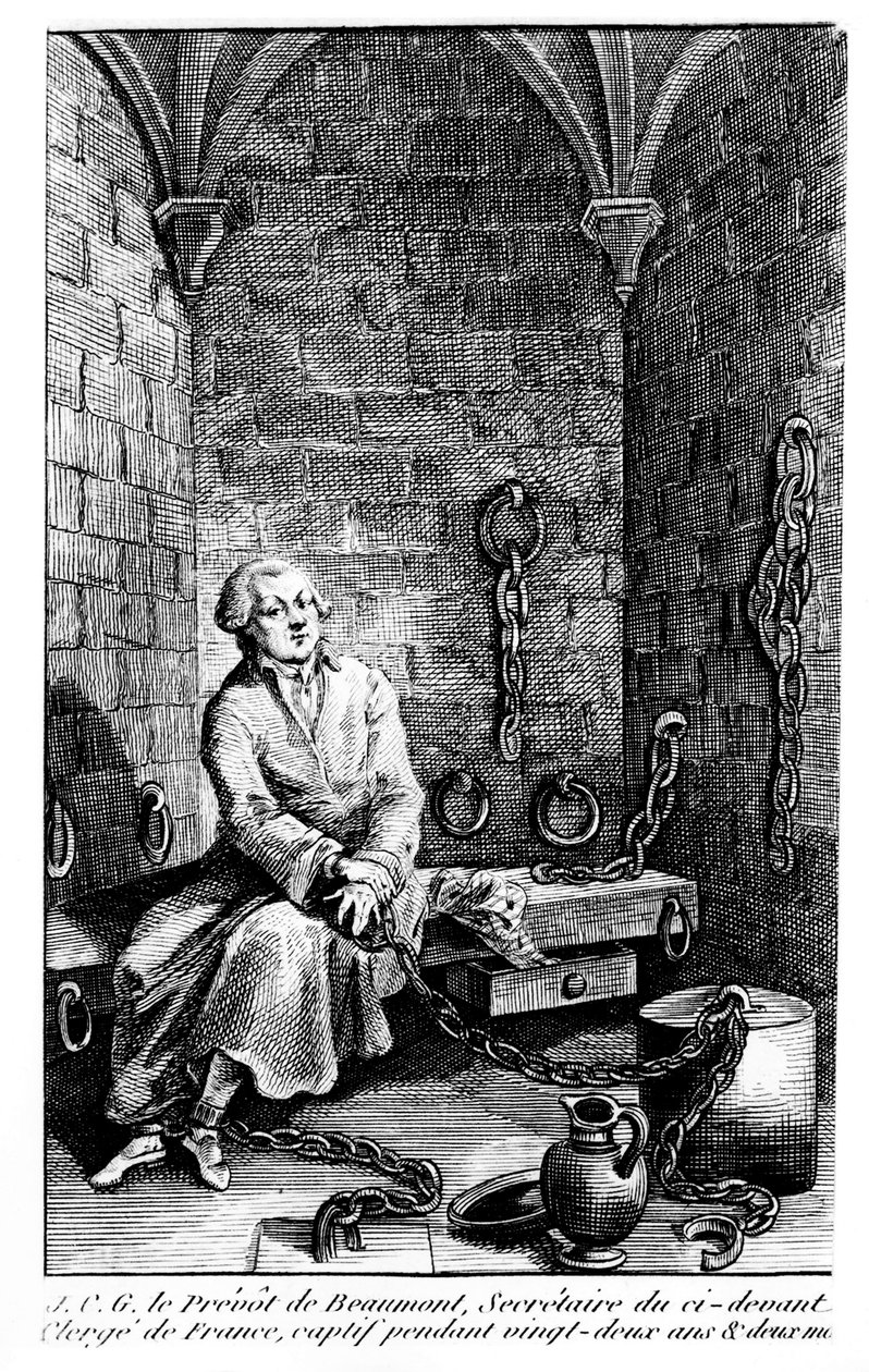 Le provost de Beaumont, secretaris van de geestelijkheid van Frankrijk, 22 jaar gevangen in de Bastille door Unknown artist