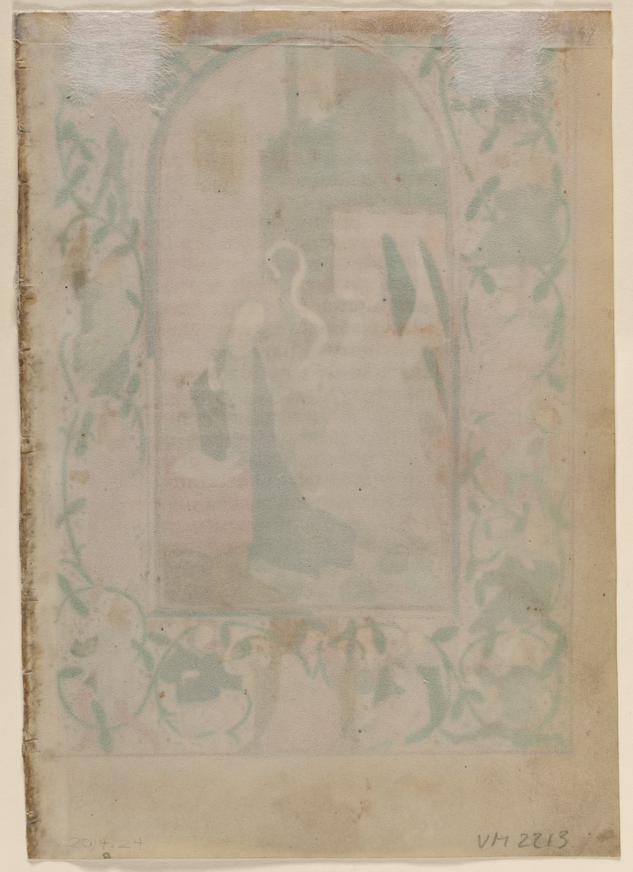 Blad uit een getijdenboek: Blanco (verso) door Unknown artist