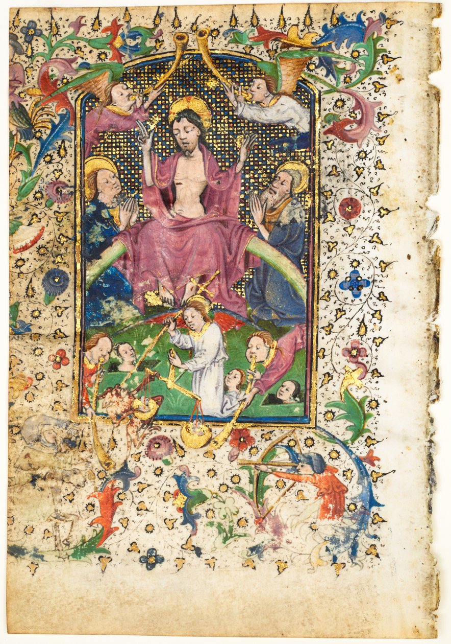 Blad uit een Getijdenboek: Het Laatste Oordeel door Unknown artist