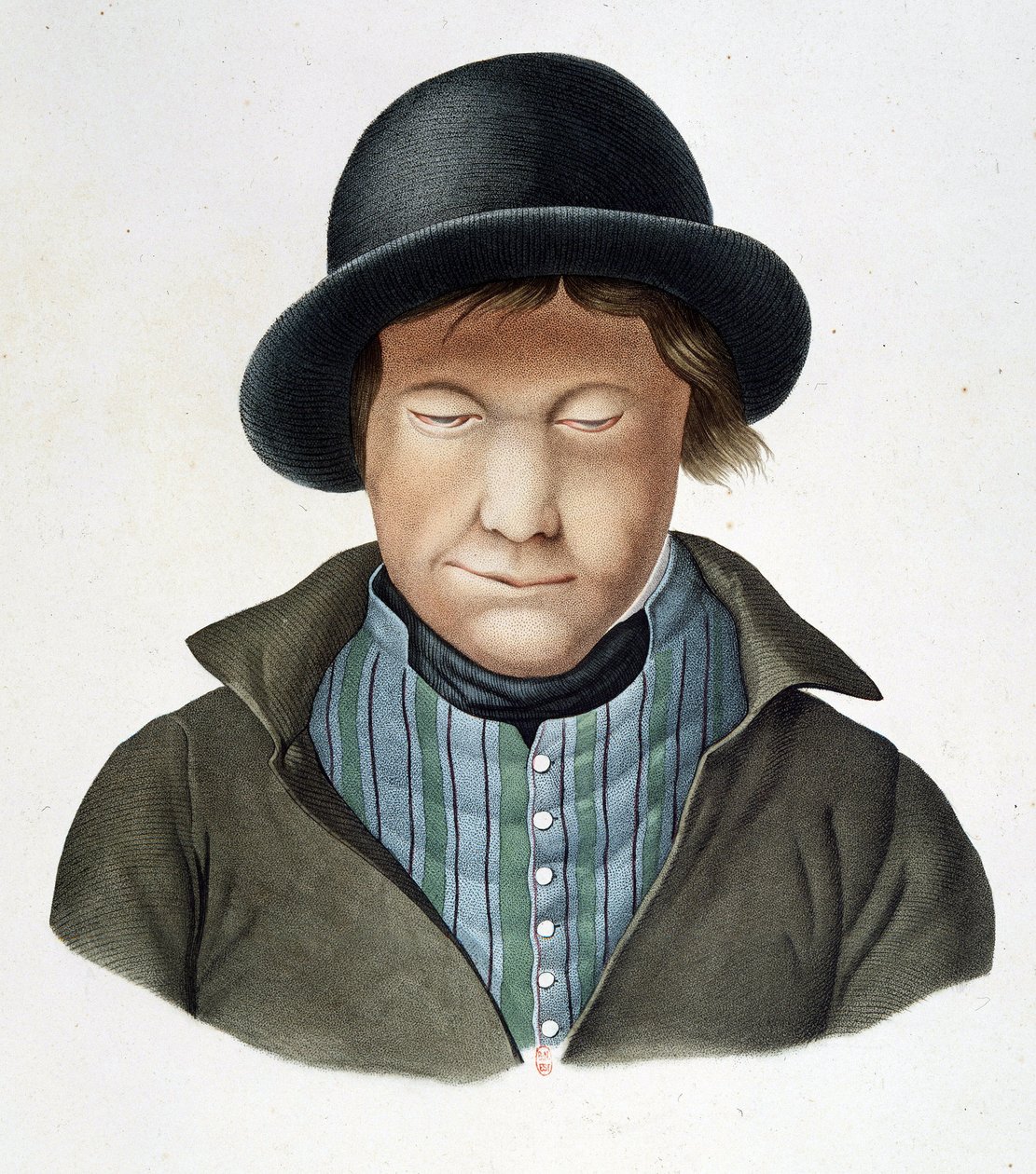 Lepers van IJsland, circa 1840 door Unknown artist