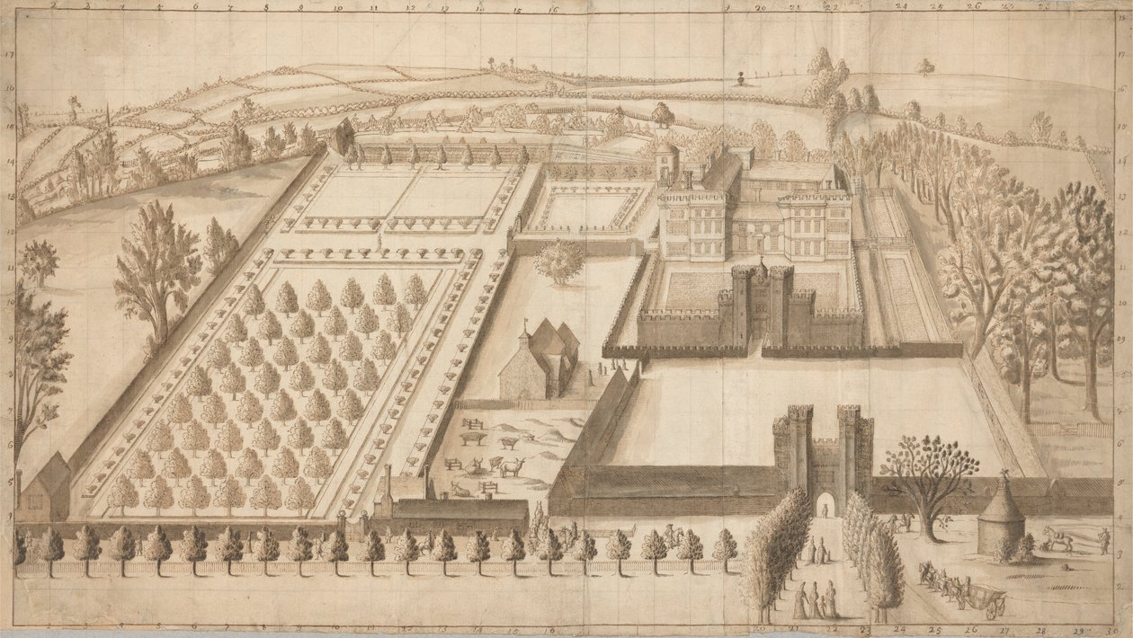Lullingstone Kasteel door Unknown artist