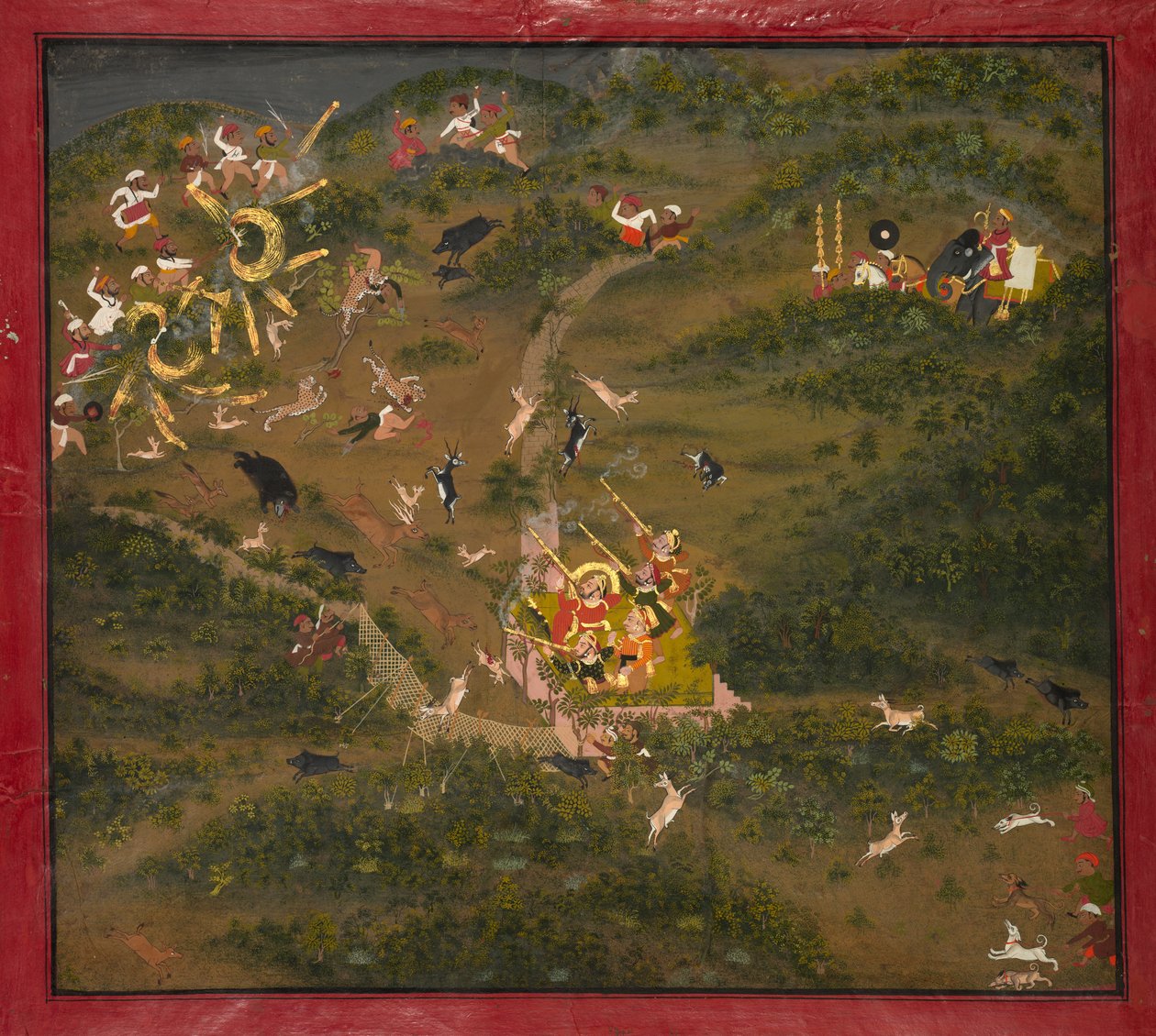 Maharaja Jagat Singh op jacht door Unknown artist