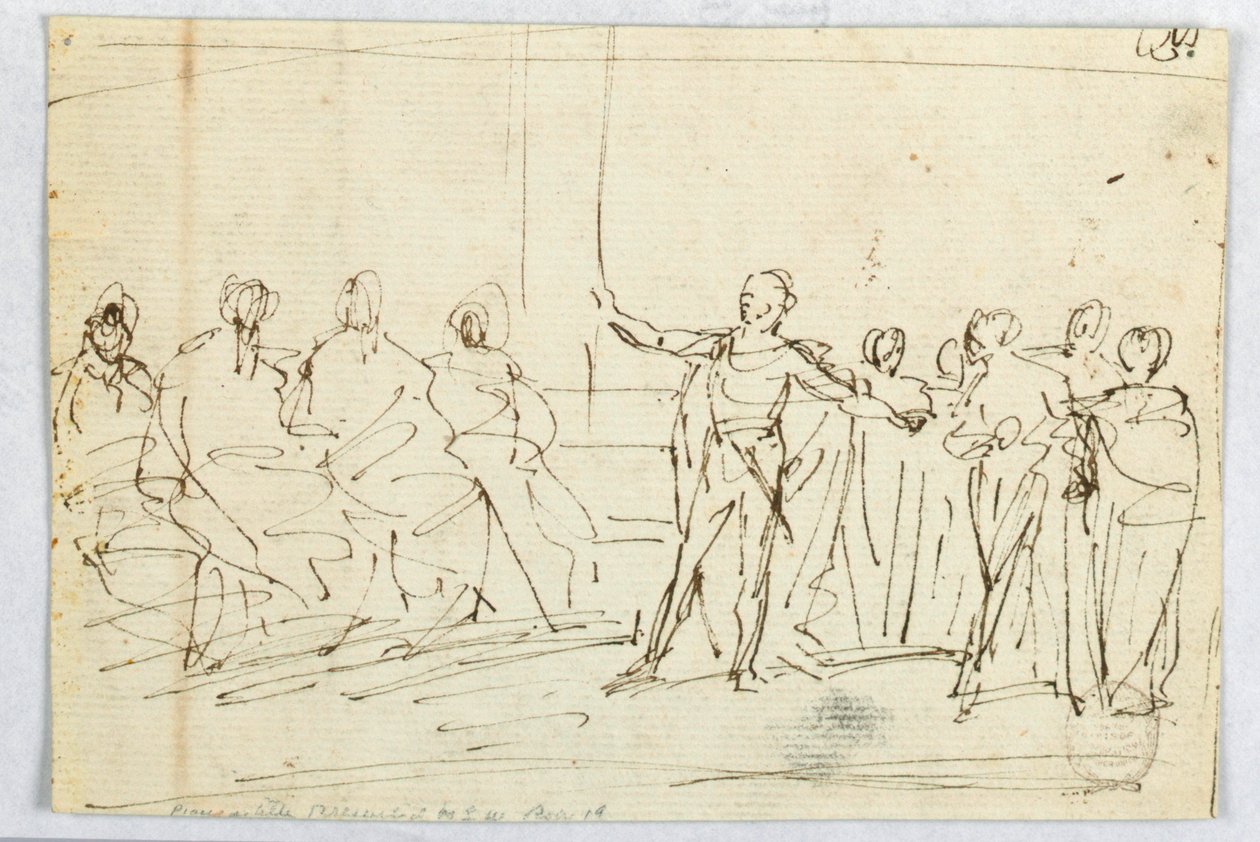 Man die een toespraak houdt door Unknown artist