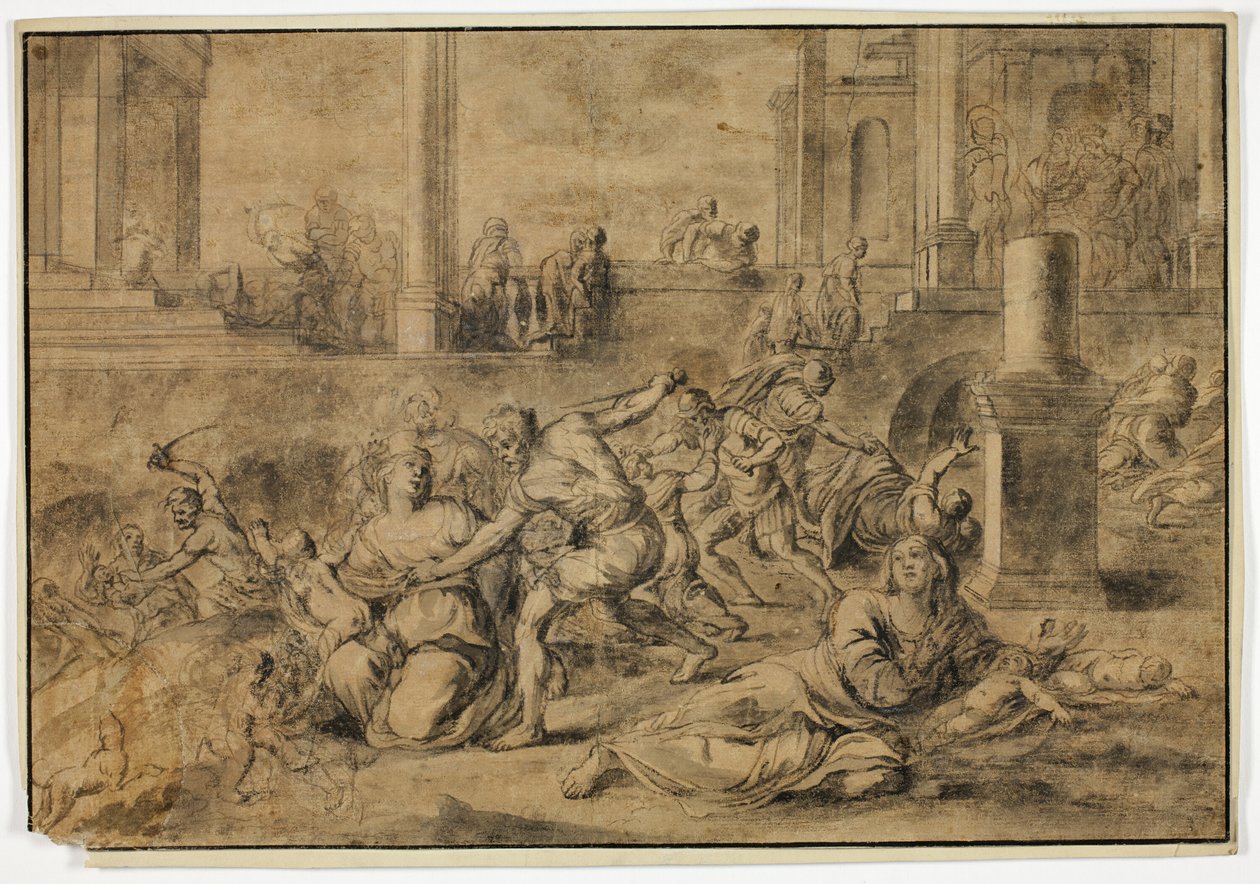 Bloedbad van de onschuldigen door Unknown artist