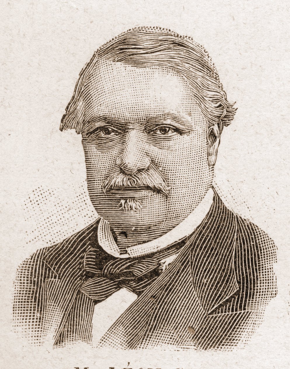 Leden van de Academie Francaise in 1895: portret van Leon Say (1826-1896), Franse econoom en politicus. door Unknown artist
