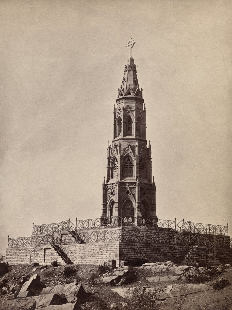 Monument van de Britse soldaten in 1859 door Unknown artist