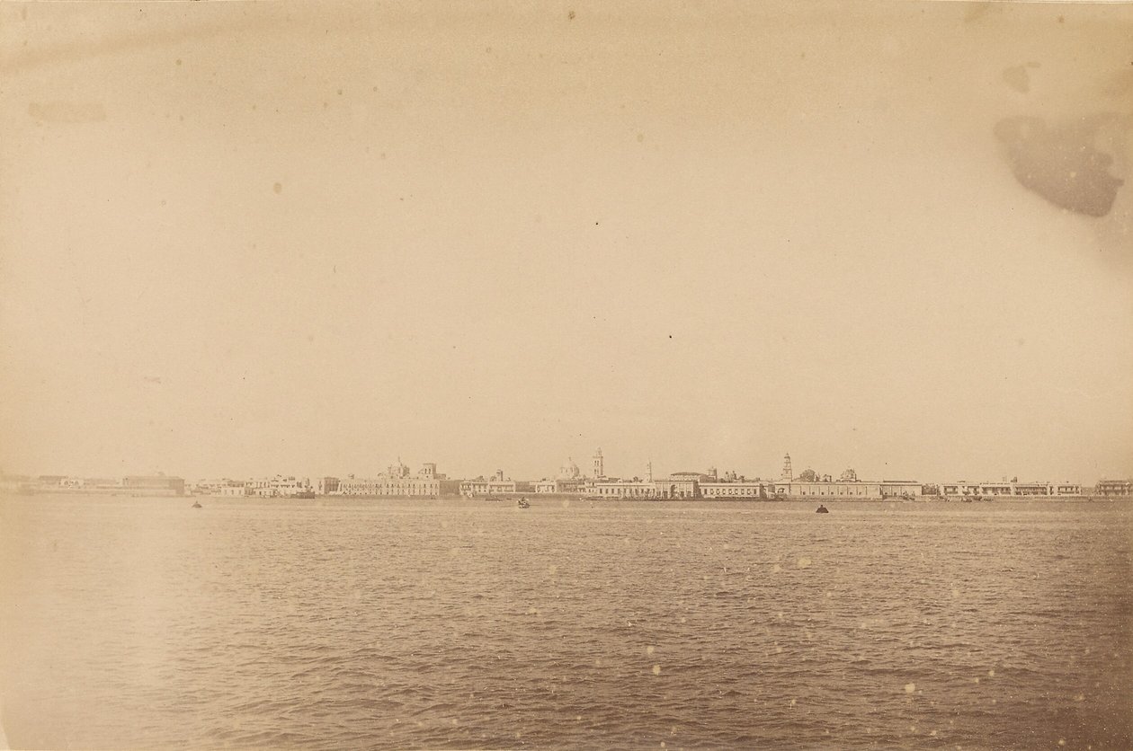 Mexico. Vera Cruz gezien vanaf de zee door Unknown artist