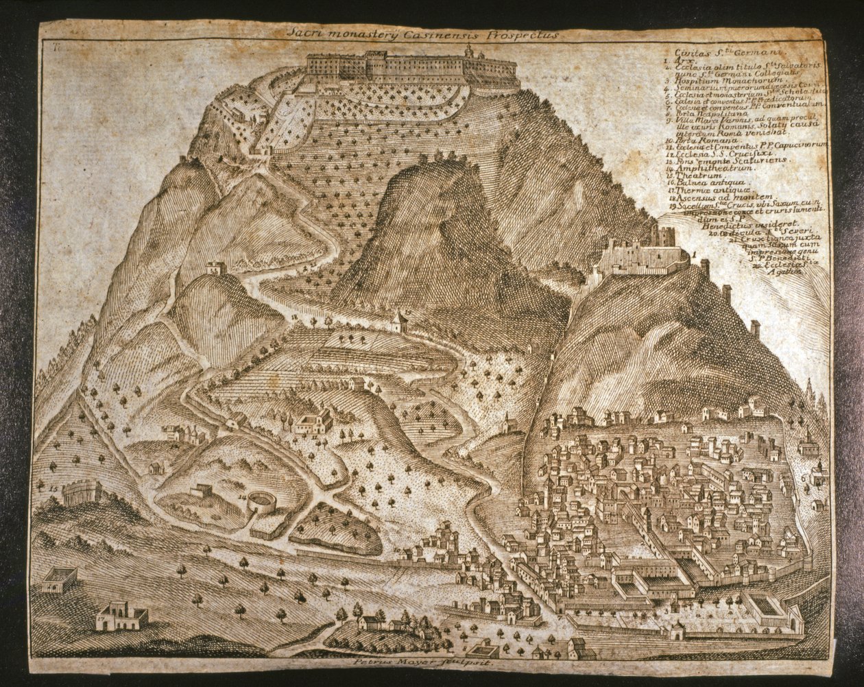 Montecassino: Het klooster door Unknown artist