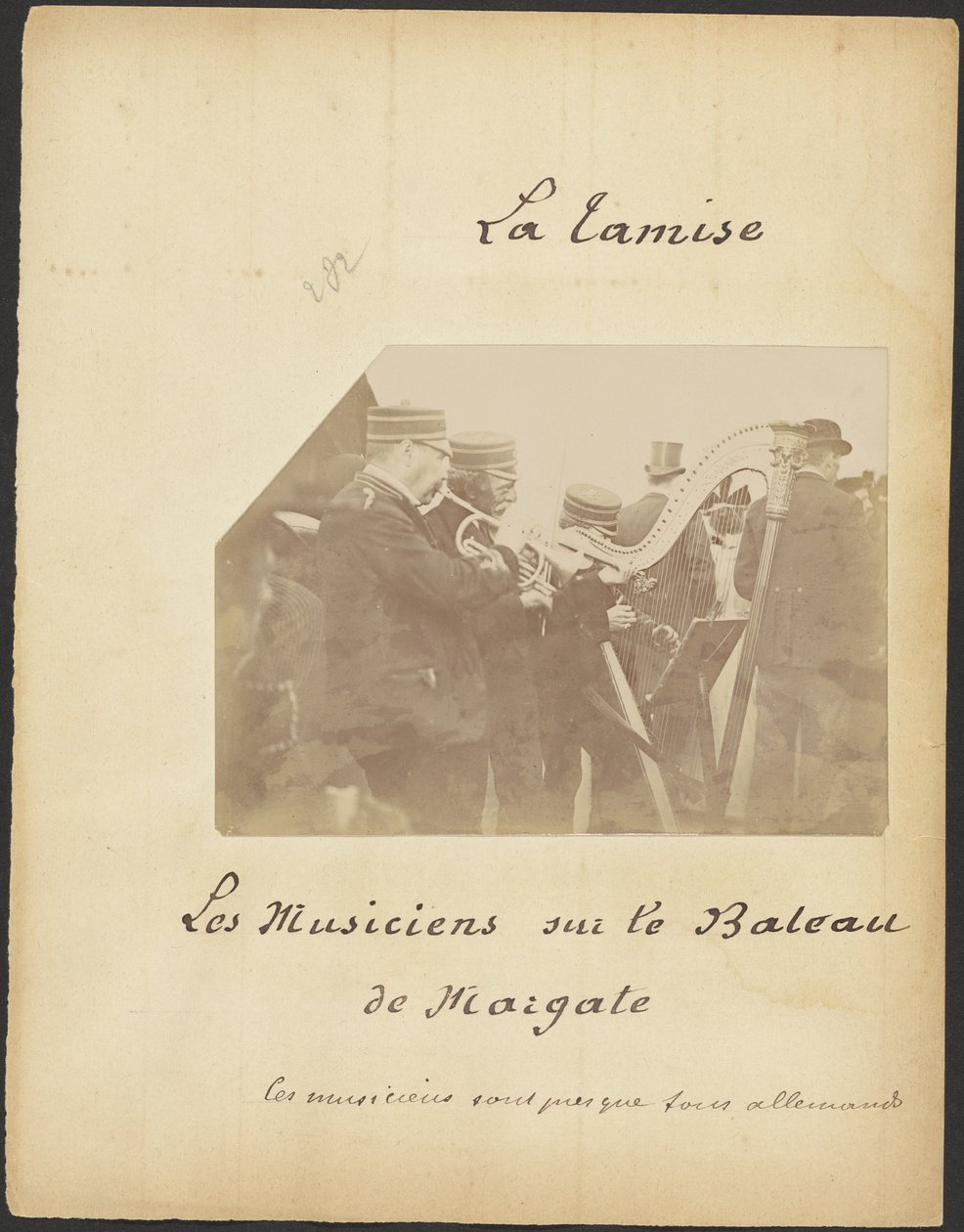 [Muzikanten op de boot van Margate]. door Unknown artist