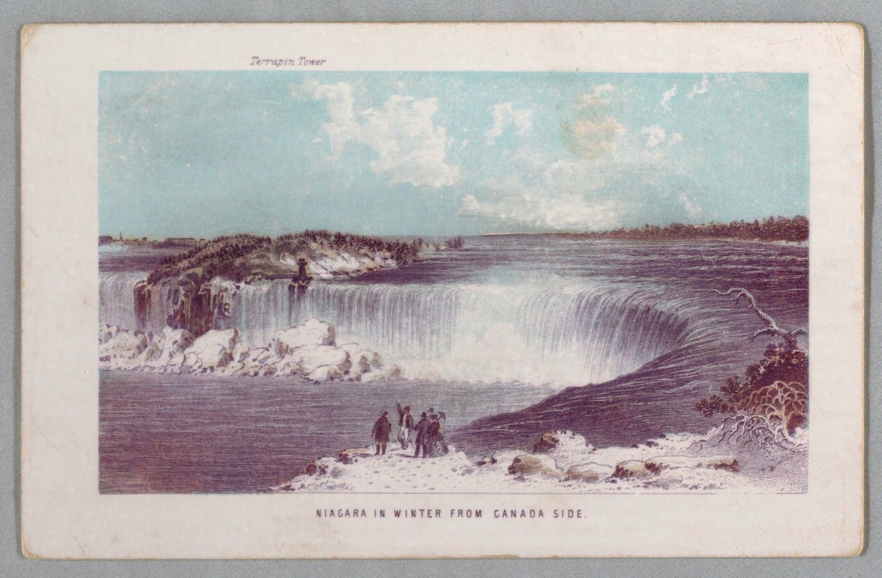 Niagara in de winter vanaf de Canadese kant uit 