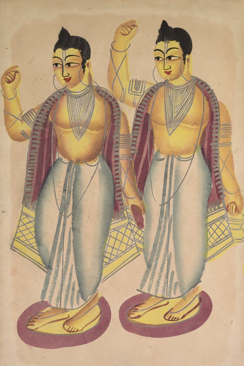Nitai en Gaur door Unknown artist