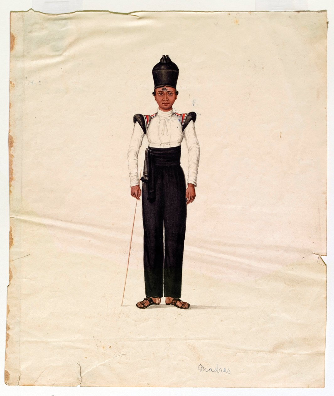 Ordonnansjongen, Madras Leger door Unknown artist