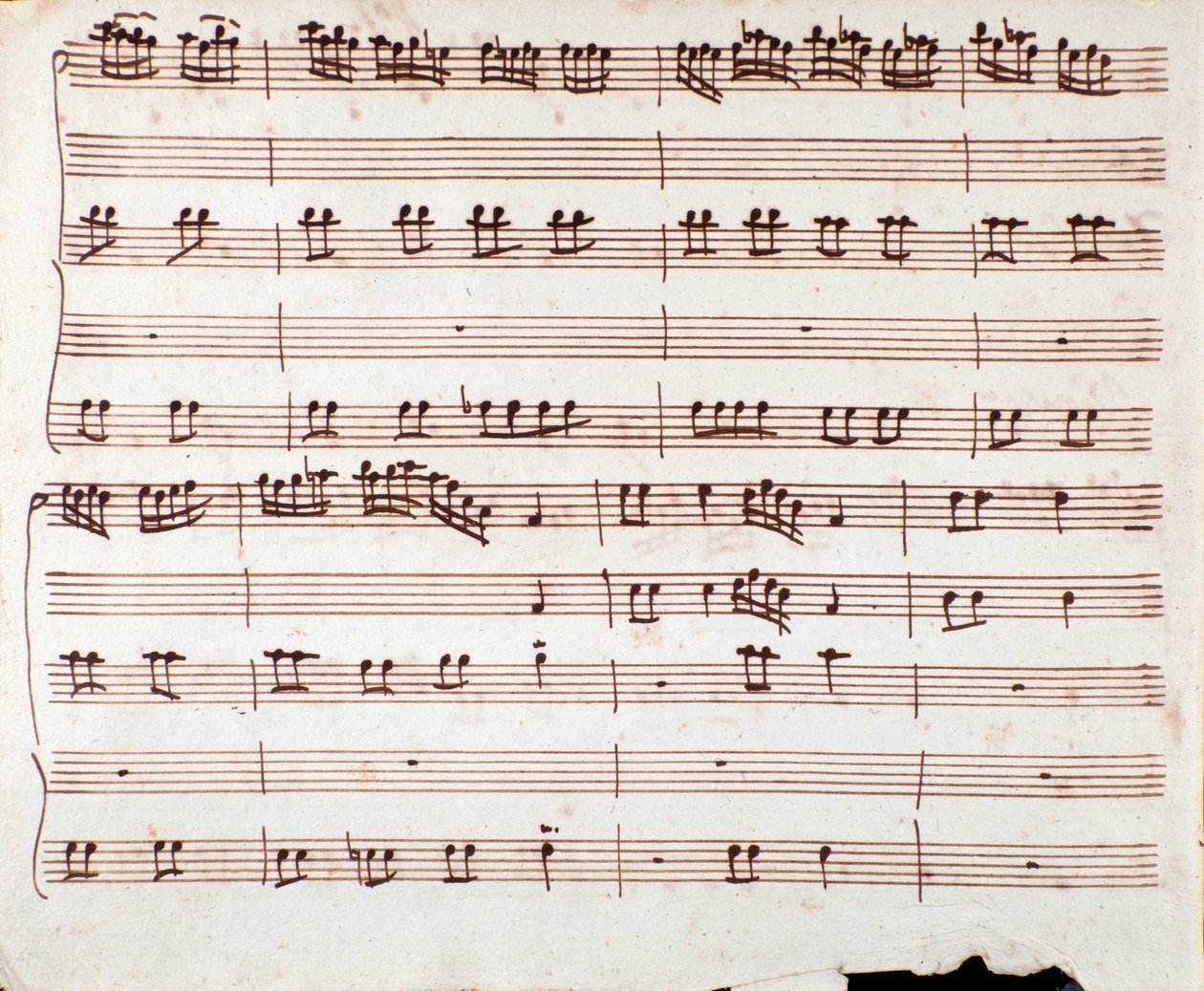 Pagina van muzikale partituur van Gia si sa ch