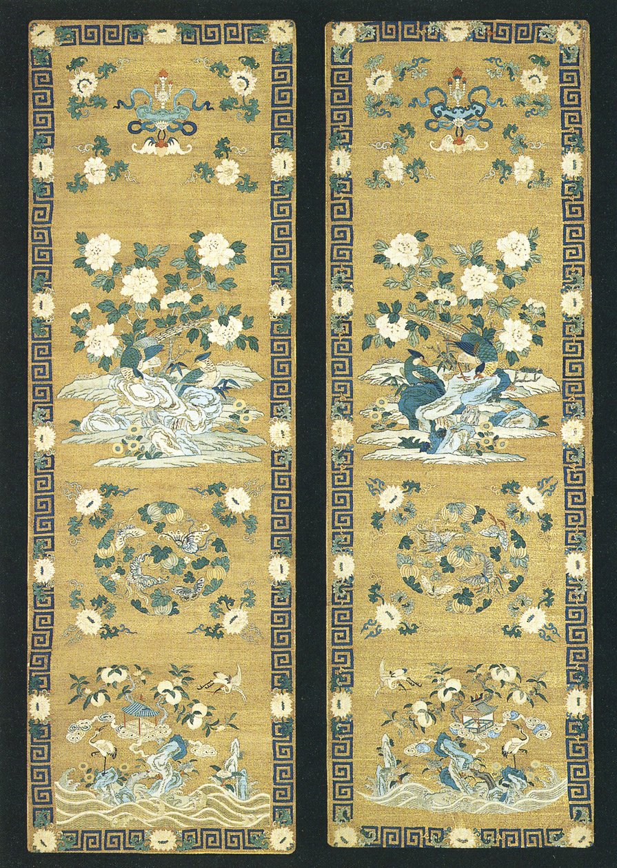 Paar stoelpanelen door Unknown artist