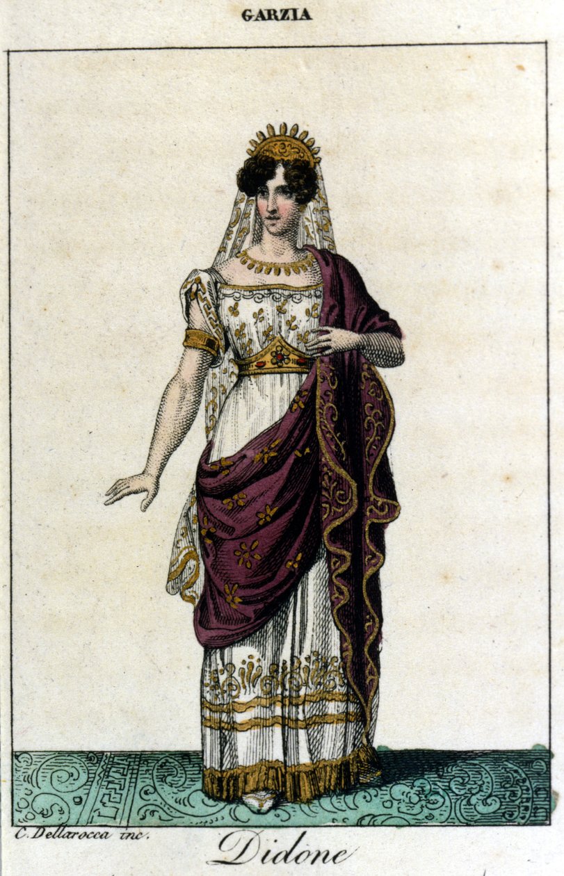 Pauline Viardot - García, Franse zangeres in de rol van Didon. Opera 