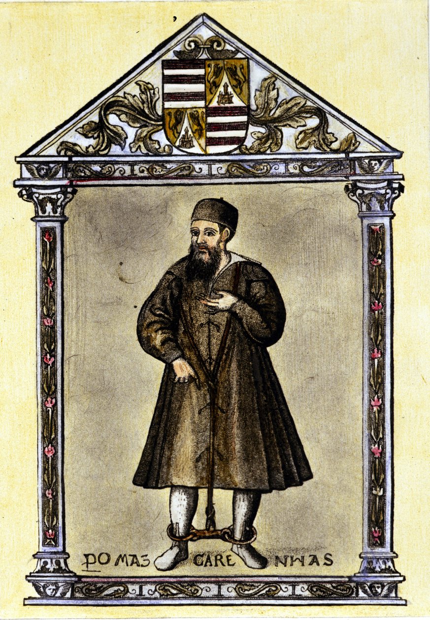 Pedro Mascarenhas geketend door Unknown artist