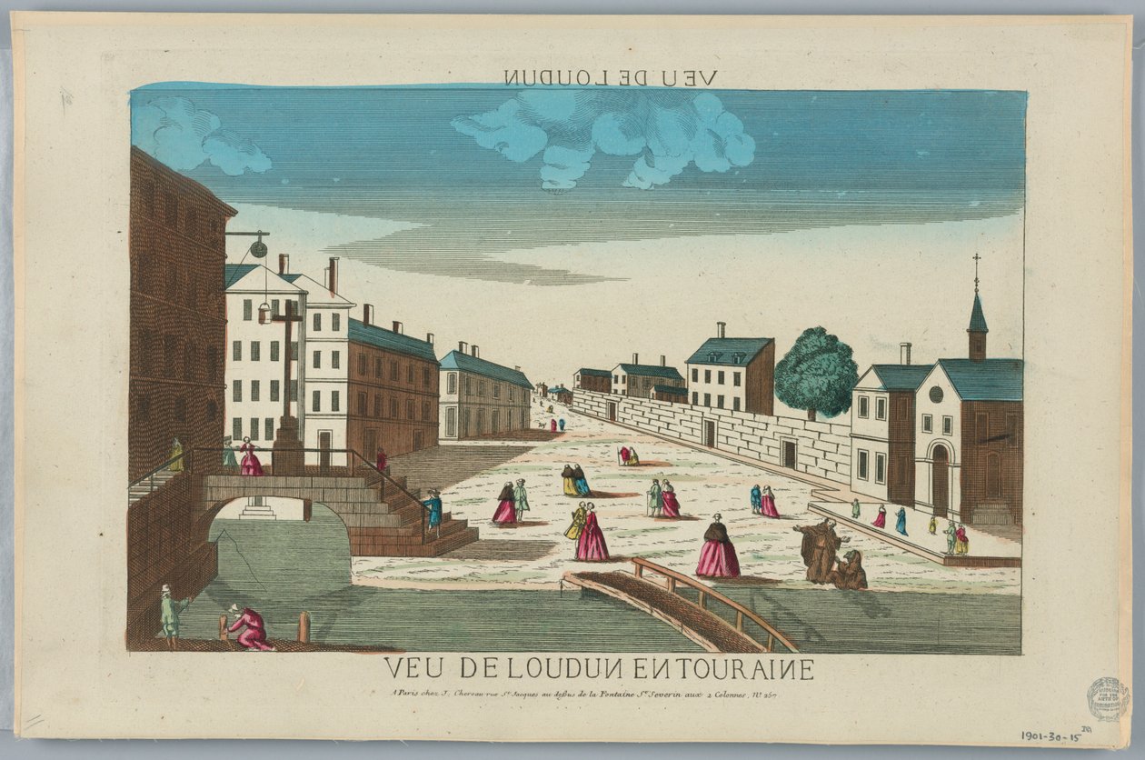 Kijkdoos, Veu de Londun en Touraine door Unknown artist