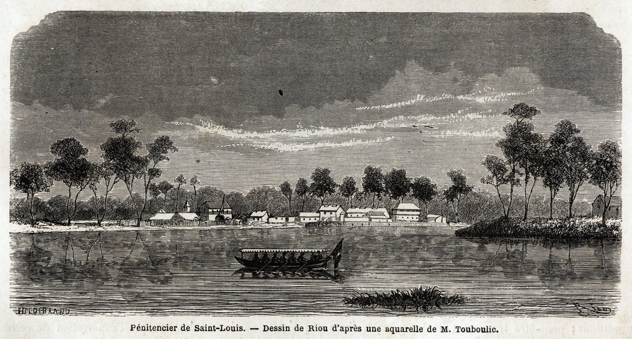 Penitentiaire inrichting van Saint Louis van Frans-Guyana, uitsluitend georganiseerd voor houtkap ten behoeve van de overheid, opgericht in 1859 als uitbreiding van de penitentiaire inrichting van Saint Laurent die onvoldoende bleek te zijn door Unknown artist
