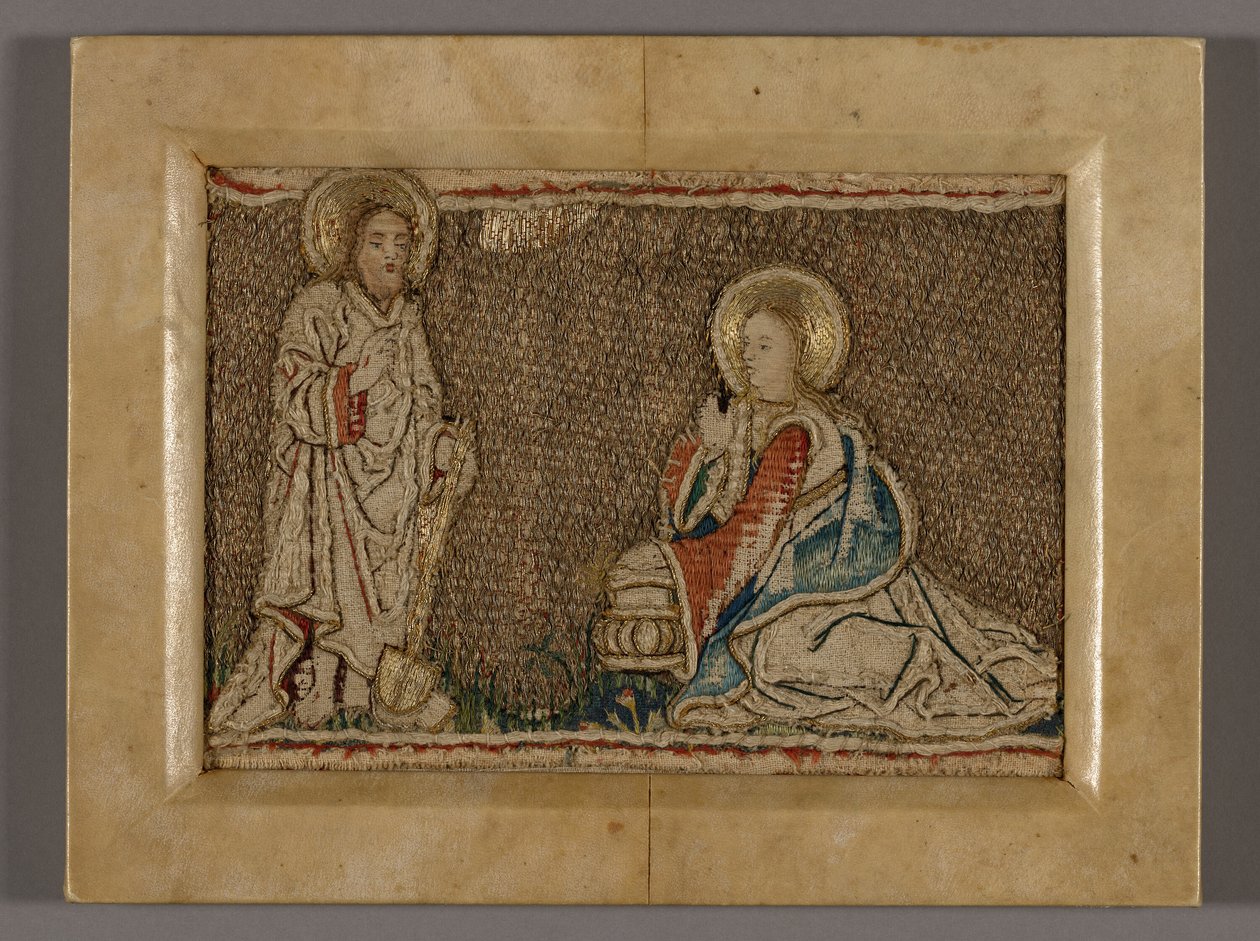 Afbeelding (waarschijnlijk van een Orphrey Band met Christus voor Maria Magdalena) door Unknown artist